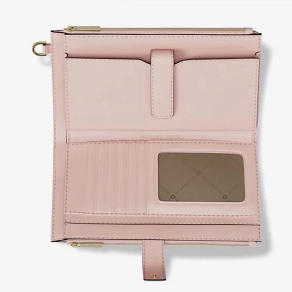 MICHAEL KORS Jet Set Large Ombré Signature Logo Wristlet Phone Holder Wallet